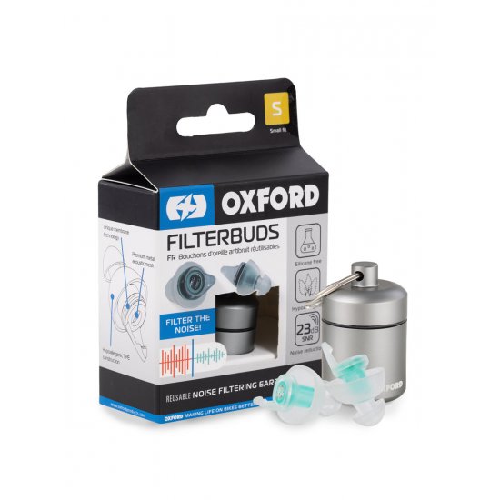 Oxford FilterBuds - Small Fit at JTS Biker Clothing